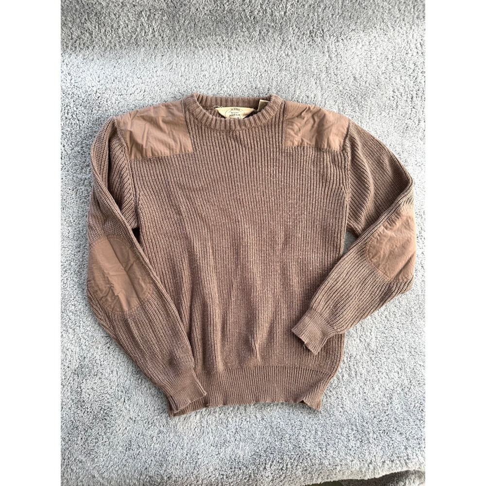 The Sundays Sportswear mens L vintage retro style knit sweater grandpacore brown
